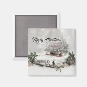 Frohe Weihnachten Mercedes Benz Magnet (Vorderseite/Rückseite)