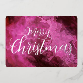 Frohe Weihnachten Mermorit Grunge Textur Folien Feiertagskarte