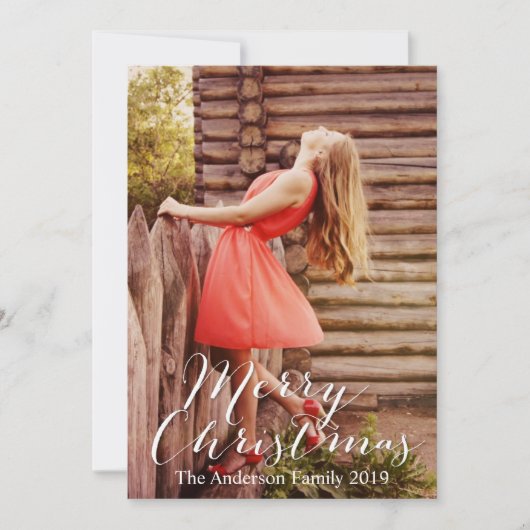 Frohe Weihnachten Merry Bright Fügen Sie Ihr eigen (Vorderseite)