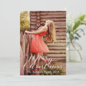 Frohe Weihnachten Merry Bright Fügen Sie Ihr eigen (Stehend Vorderseite)