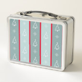 Frohe Weihnachten Metall Lunch Box (Rückseite)
