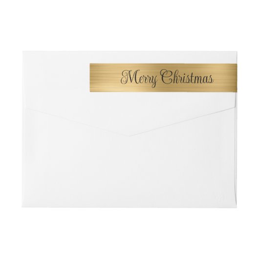 Frohe Weihnachten Metallic Gold (Rückseite)