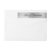 Frohe Weihnachten Metallic Silver Black (Rückseite)