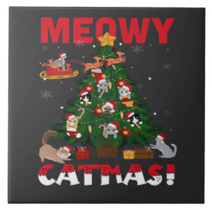 Frohe Weihnachten Mieze Fliese