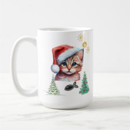 Frohe Weihnachten Miezekatze! Kaffeetasse