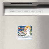 Frohe Weihnachten Miezeke Magnet (In Situ (Geschirrspüler))