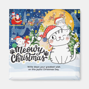 Frohe Weihnachten Miezeke Magnet