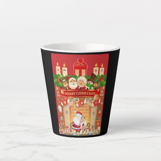 Frohe Weihnachten Milchtasse (Vorderseite)