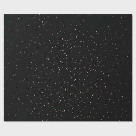 Frohe Weihnachten Mini Gold Star Muster in Schwarz Geschenkpapier (Flach)