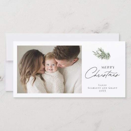 Frohe Weihnachten Minimal Holiday Bouquet (Vorderseite)