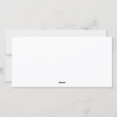 Frohe Weihnachten Minimal Holiday Bouquet (Rückseite)