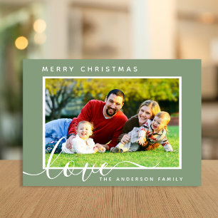 Frohe Weihnachten Minimal Simple Family Foto