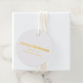 Frohe Weihnachten Minimal Simple Foil Favor Tag (Mit Box)