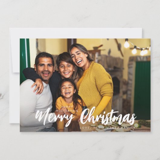 Frohe Weihnachten Minimalistisch H Foto 3 (Vorderseite)