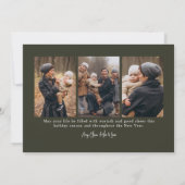 Frohe Weihnachten - Minimalistisch Moderne Familie (Rückseite)