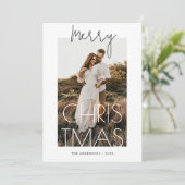 Frohe Weihnachten | Minimalistisch Modernes einfac (Stehend Vorderseite)