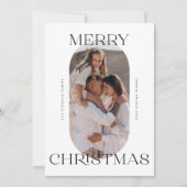 Frohe Weihnachten Minimalistisch Modernes Script F (Vorderseite)