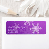 Frohe Weihnachten Minimalistische Lila Schneeflock (Insitu)