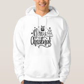 Frohe Weihnachten Minimalistische Weihnachtsfeiert Hoodie (Vorderseite)