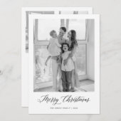 Frohe Weihnachten Minimalistischen Foto Weihnachts (Vorne/Hinten)