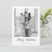 Frohe Weihnachten Minimalistischen Foto Weihnachts (Stehend Vorderseite)