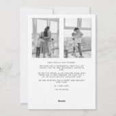 Frohe Weihnachten Minimalistischen Foto Weihnachts (Rückseite)