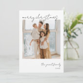 Frohe Weihnachten Minimalistischen Foto Weihnachts (Stehend Vorderseite)