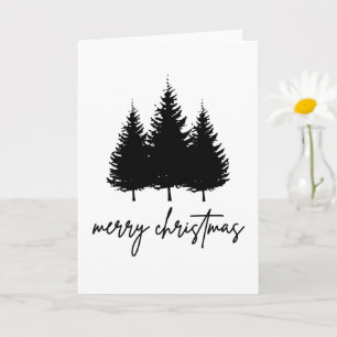 Frohe Weihnachten minimalistischer Festtagszeit Karte