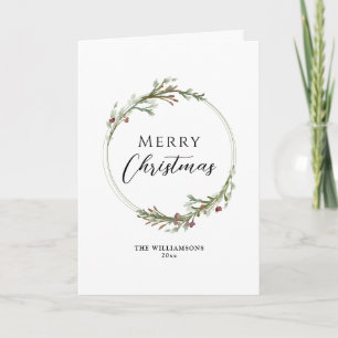 Frohe Weihnachten Minimalistischer Kranz
