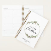Frohe Weihnachten Minimalistischer Kranz Planer (Anzeige)