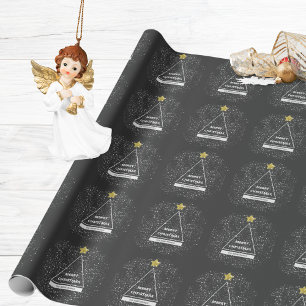 Frohe Weihnachten Minimalistischer Moderner Glitte Geschenkpapier