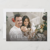 Frohe Weihnachten Minimalistisches H-Foto (Vorderseite)