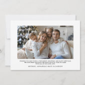 Frohe Weihnachten Minimalistisches Skript Elegante (Rückseite)