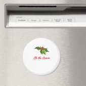 Frohe Weihnachten Mistelzweig Magnet (In Situ (Geschirrspüler))
