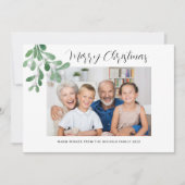 Frohe Weihnachten Mistletoe Foto (Vorderseite)