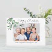 Frohe Weihnachten Mistletoe Foto (Stehend Vorderseite)