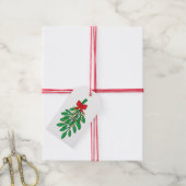 Frohe Weihnachten Mistletoe Geschenkanhänger (Mit Garn)
