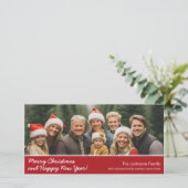 Frohe Weihnachten mit 1 horizontalem Panorama-Foto (Stehend Vorderseite)