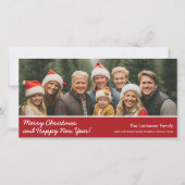 Frohe Weihnachten mit 1 horizontalem Panorama-Foto (Vorderseite)