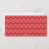 Frohe Weihnachten mit 5 Foto Collage - rot Zickzac (Rückseite)