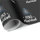 Frohe Weihnachten mit Argentinienflagge Geschenkpapier (Rolleneckpunkt)