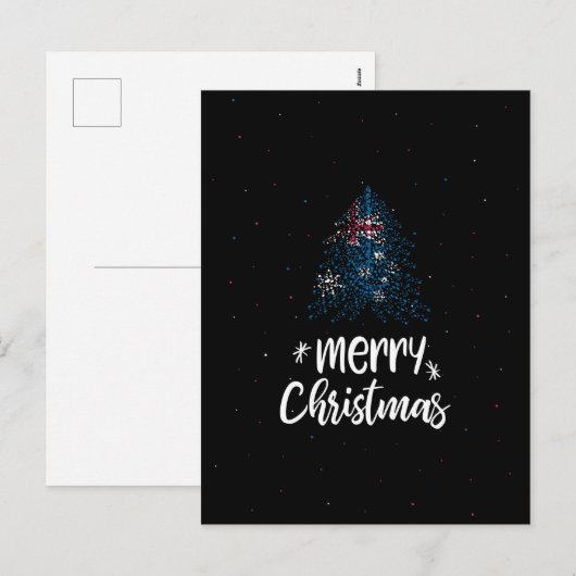 Frohe Weihnachten mit australischer Flagge (Vorne/Hinten)