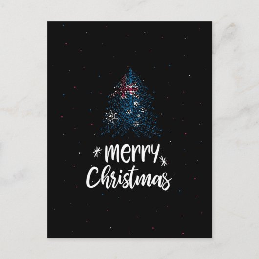 Frohe Weihnachten mit australischer Flagge (Vorderseite)