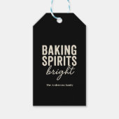 Frohe Weihnachten mit Baking Spirits Bright Geschenkanhänger (Vorderseite)
