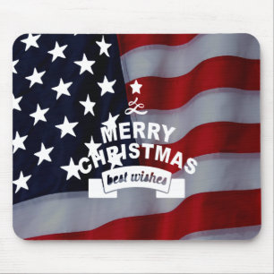 Frohe Weihnachten mit besten Wünschen Vereinigte S Mousepad