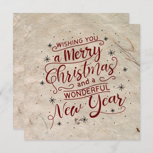 Frohe Weihnachten mit Bibelverse (Vorne/Hinten)