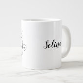 Frohe Weihnachten mit Blume/Weihnachtsangebot /Tas Jumbo-Tasse (Vorderseite Rechts)