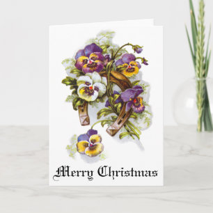 Frohe Weihnachten mit Blumen