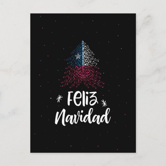 Frohe Weihnachten mit Chile-Flagge (Vorderseite)