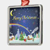 Frohe Weihnachten mit Crescent Moon Ornament Aus Metall (Links)